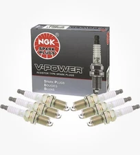 Set of 4 Genuine NGK 5077 ZGR5A V-Power Spark Plug