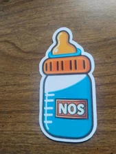 NOS Nitrous Baby Bottle Funny JDM Racing Car Truck Vinyl Decal Window Sticker