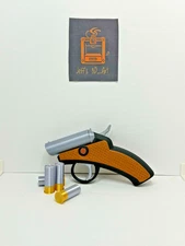 Double Barrel Baby Shotgun w/ 4 bullets - Fidget Toy - Trigger & Barrel works