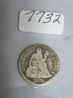 1876 CC SEATED LIBERTY DIME