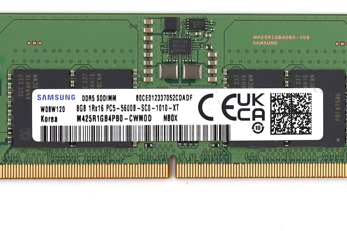 SAMSUNG DDR5 PC5-5600B 8GB ×2 ノートPC用 Samsung 8GB DDR5 5600MHz PC5-44800 CL46 SODIMM 1Rx16 Single