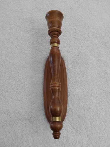 Vintage Holz Wandbehang Wandleuchter Kerzenhalter braun Wohndeko Boho - Bild 2 von 8