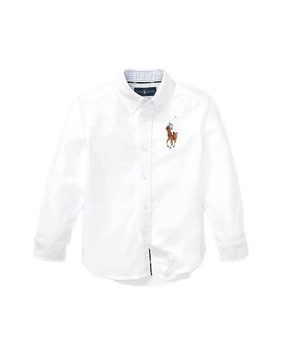 $39 Polo Ralph Lauren Boys Long Sleeve Logo T Shirt 4 4T pjl0621