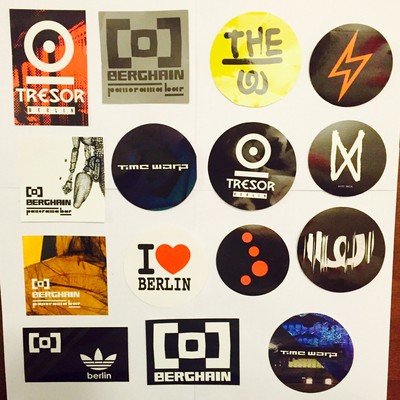 30 x Berlin Ibiza Club Aufkleber Stickers  Berghain Watergate Tresor Time Warp 