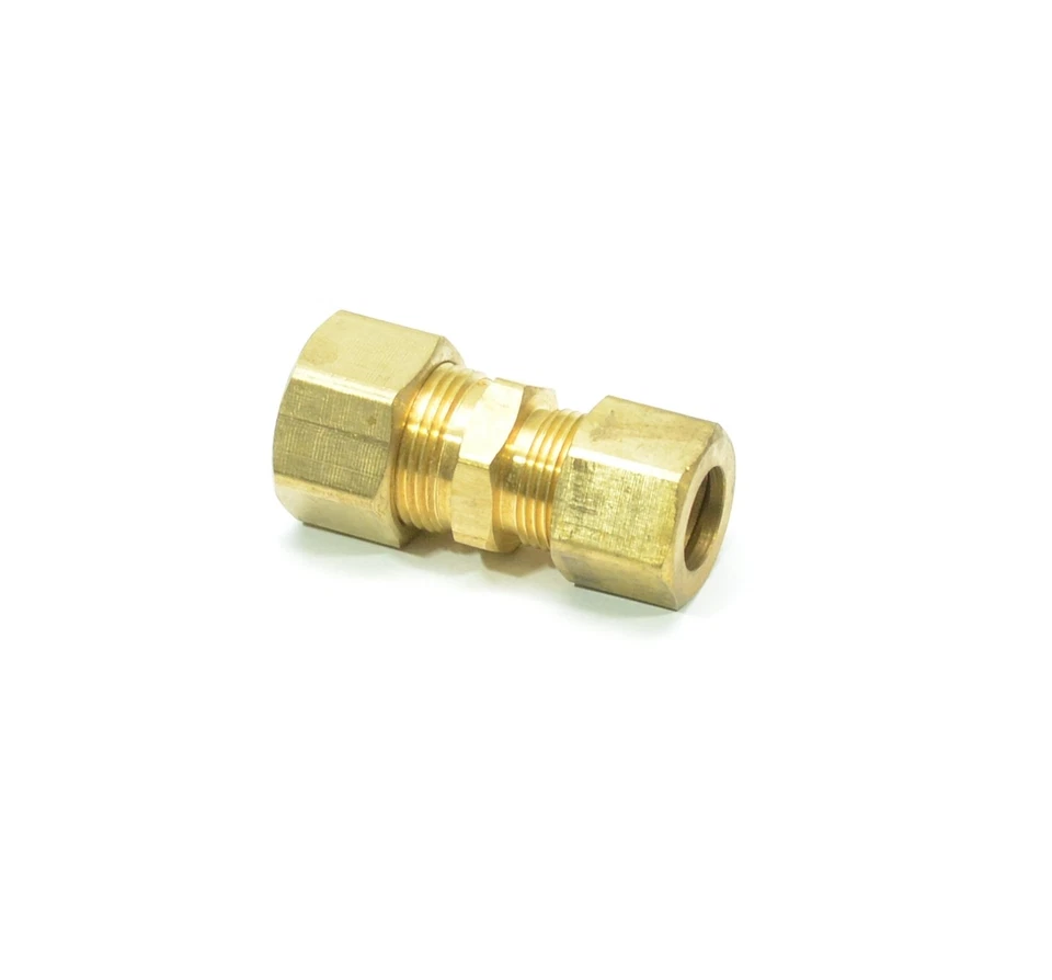 5/8 - 1/2 OD Compression Copper Tube Union Straight Joiner Fitting Air Gas Water - Image 3 of 4