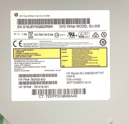 HP Envy 750-xxx Series Desktop DVD/CD Rewriteable Optical Drive with Green Tap - Picture 8 of 8