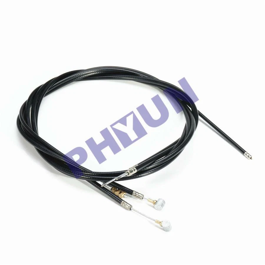 Juego de cables de embrague, freno, arnés de acelerador negro universal para motocicleta Foto 4 de 4