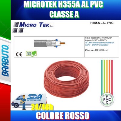 EMPHASER ESP-RS25 Cavo Altoparlante 2x2,5 Mm² OFC 15mt: Rosso/Nero Per Auto E Camper