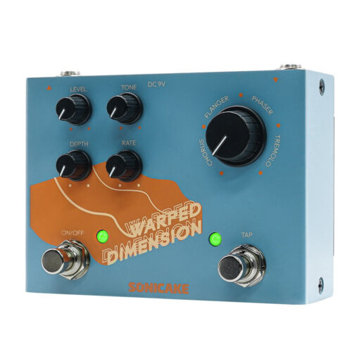 SONICAKE Warped Dimension Chorus Flanger Phaser Tremolo Guitar Effects Pedal AU - Picture 1 of 8