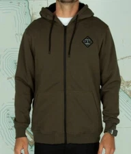 SALTY CREW Men's SHELTER SHERPA Hooded Fleece - TAR Size Small - NWT - LAST ONE
