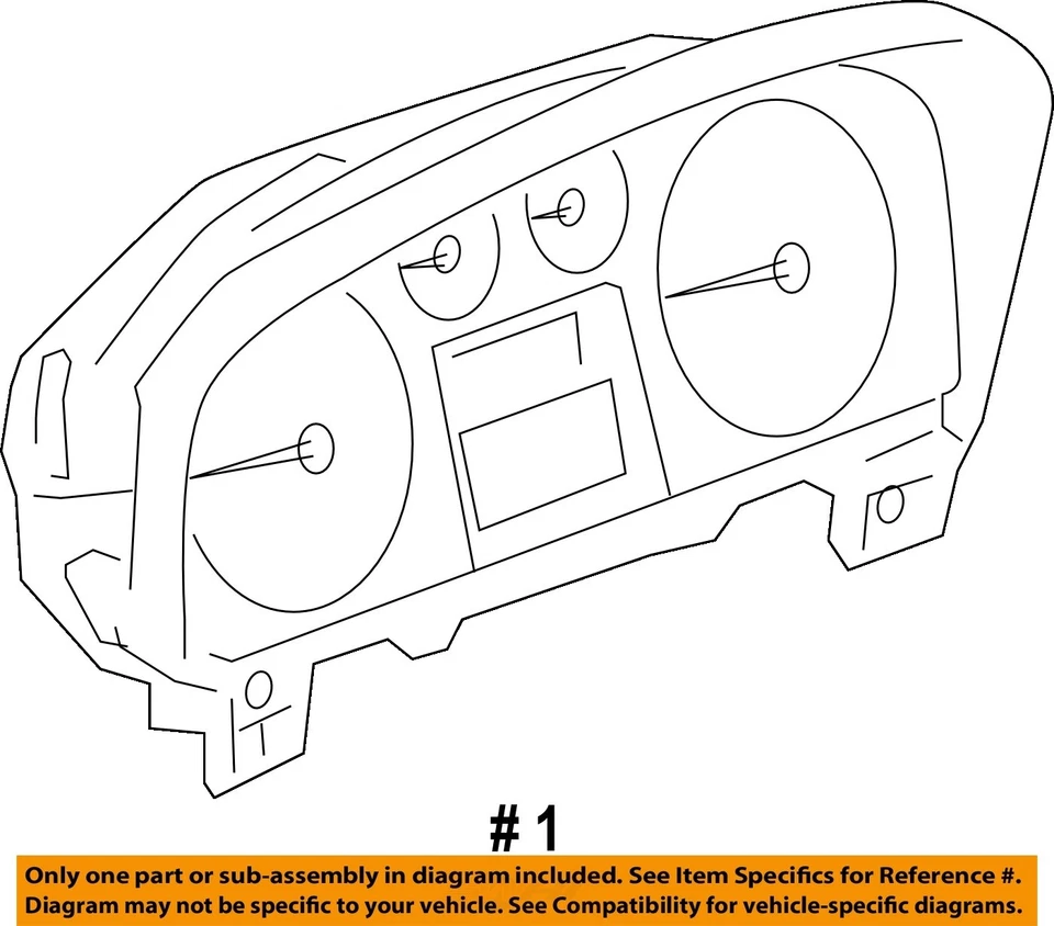 Used Speedometer Gauge fits: 2013 Cadillac Escalade cluster MPH US market w/Plat - Image 4 of 4