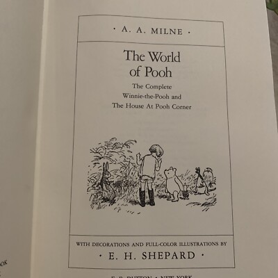 Complete World Of Winnie-the-Pooh And House At Corner 1985 A. Milne E. H Shepard