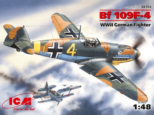 ICM 48103 Plastik Modellflugzeug 1:48 Messerschmitt Bf-109F4 WWII German Fighter - Bild 12 von 12