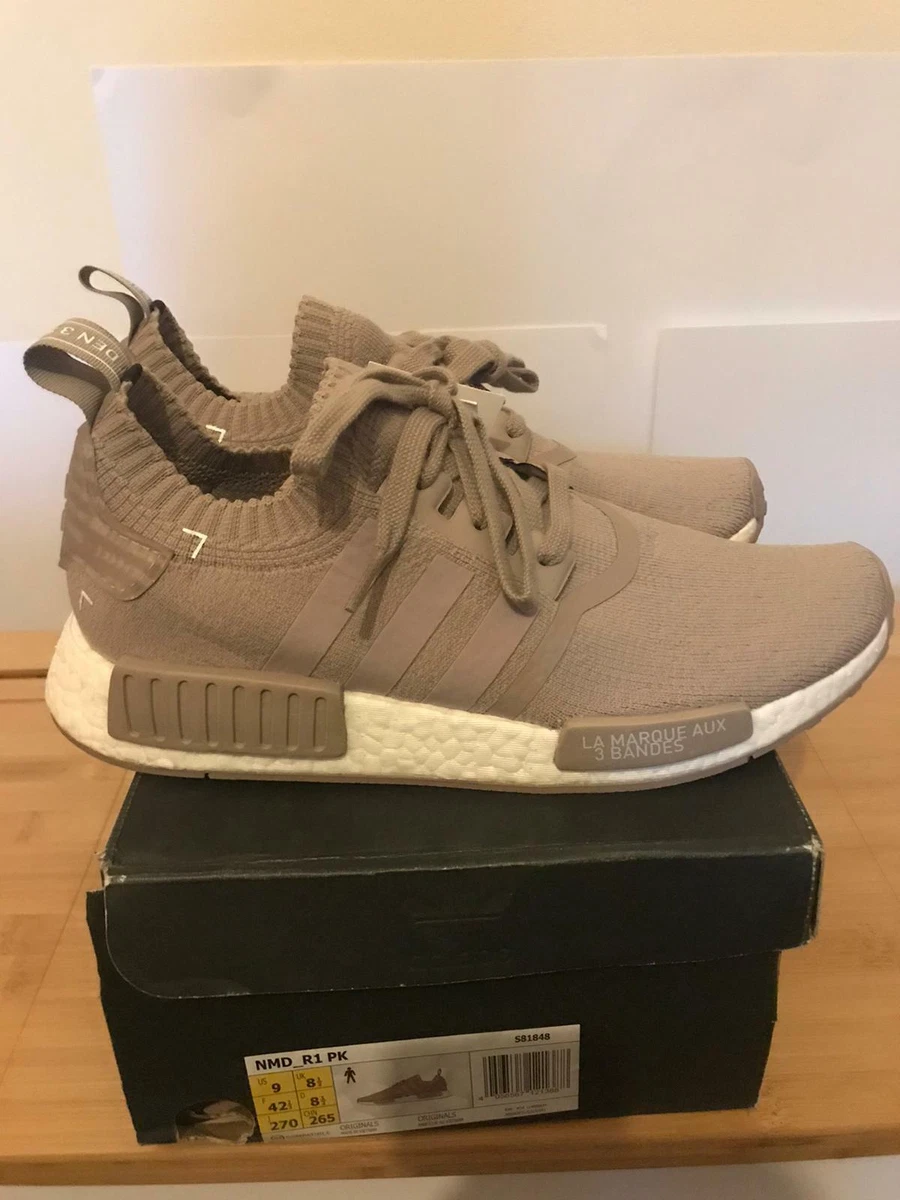 Hviske At opdage Bevidstløs Adidas NMD R1 PK Primeknit Vapour Grey / French Beige / Tan UK 8.5 | US 9  NEW | eBay