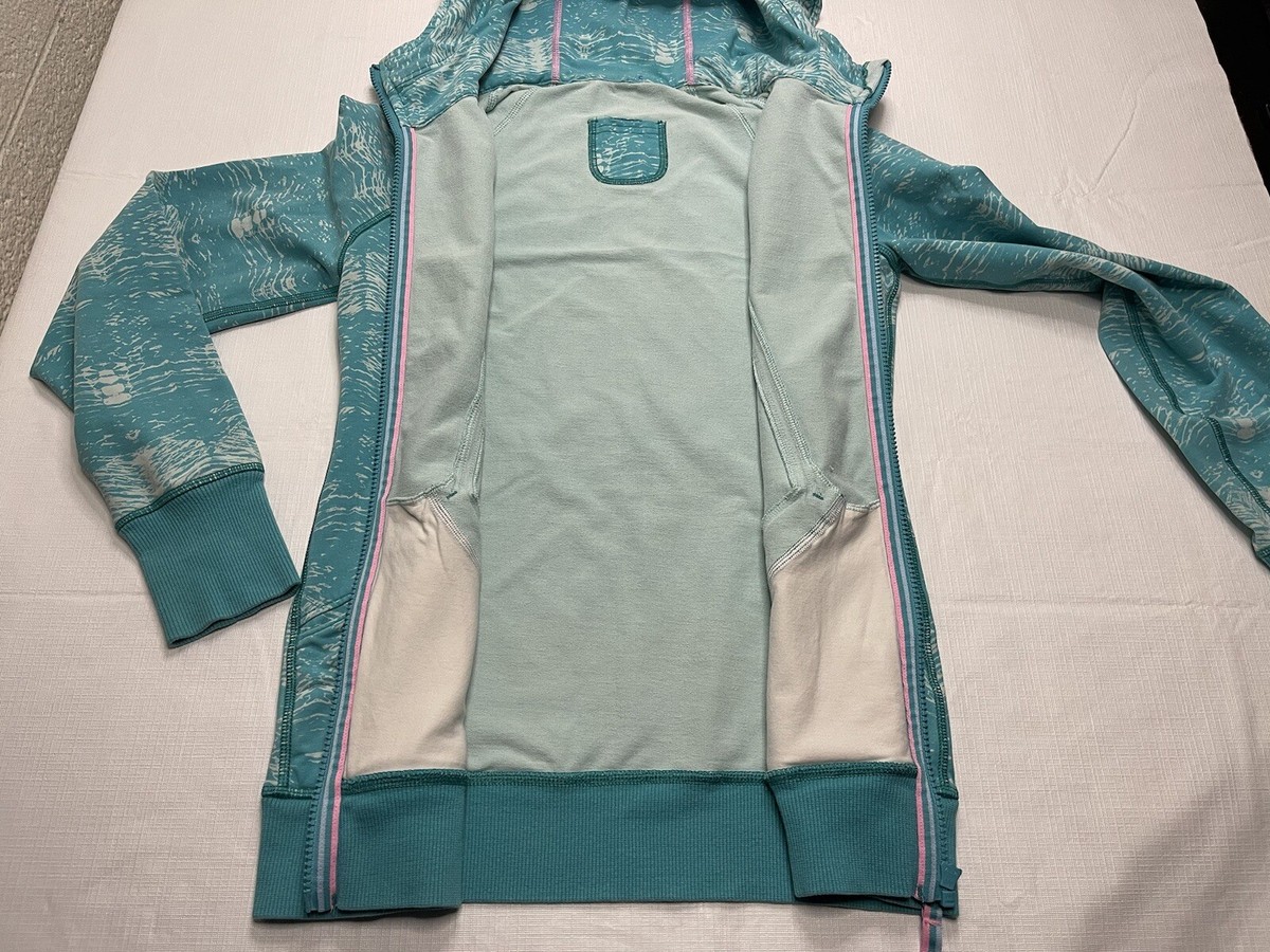 Veste à Capuche Zippée Ivivva Fille Taille 14 Gris Bleu - Occasion En Très Bon état