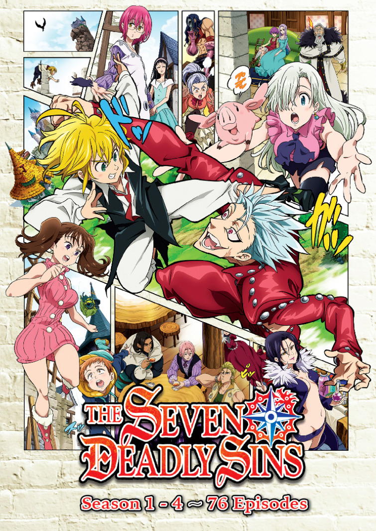 DVD Nanatsu No Taizai - The Seven Deadly Sins Complete Season 1-5 English  Dubbed