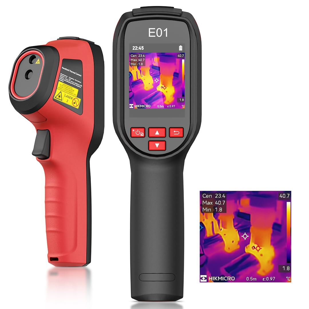 Caméra thermique IR 240 x 240 imagerie thermique modèle E01 noir