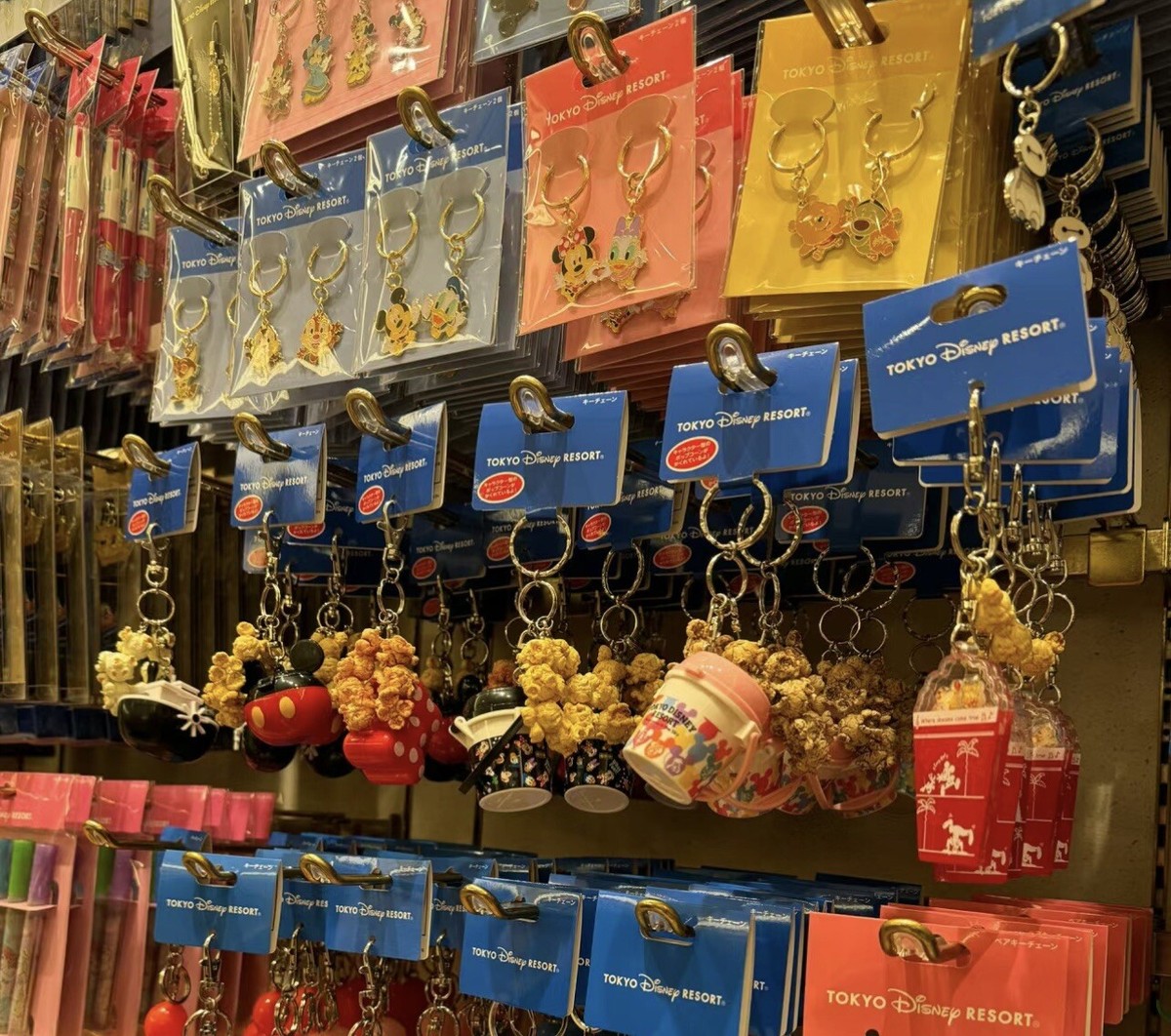 Japan Tokyo Disney Resort 2024 Key Chain Popcorn Bucket