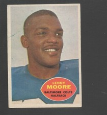 1960 Topps Football Card #3 Lenny Moore-Baltimore Colts Ex Card