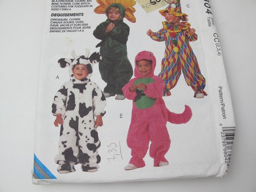 Modelli di costumi vintage McCalls per bambini, non tagliati 6804 taglia 2-3-4 (A) - Foto 2 di 5