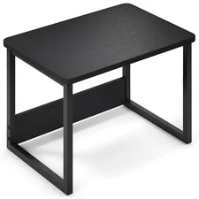 Printer Stand with Storage for Home of Office Shelf for Desk Organizer ( Black )