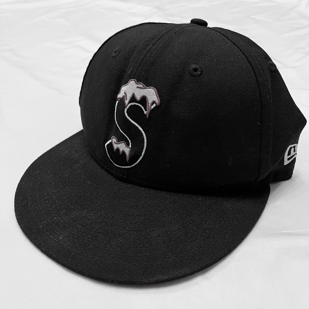2022 Supreme New Era S Logo Ice Snow Fitted Hat Cap Brown 7 1/8