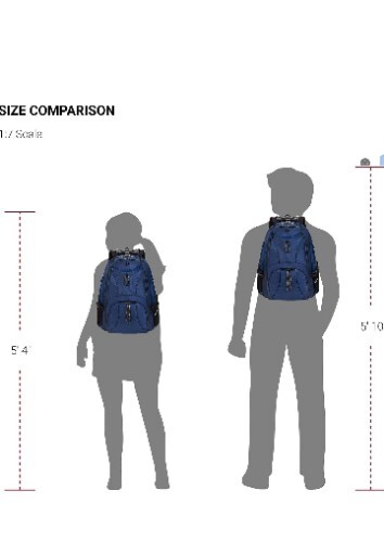 SwissGear Laptop Backpack 1900 Scansmart TSA 17-inch Black Notebook Bag/Rucksack