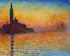 Hand-painted Oil Painting Claude Monet - San Giorgio Maggiore at Dusk (1908)