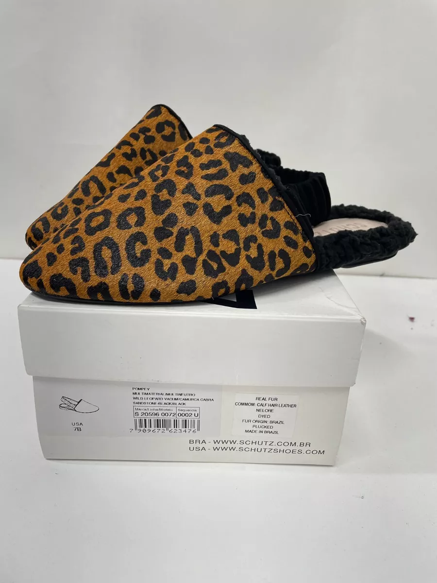 Schutz leopard best sale mules