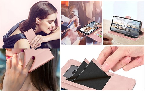 Funda de cuero billetera con soporte para teléfono Samsung Galaxy A15 A14 A54 5G A03S A13 - Imagen 61 de 75