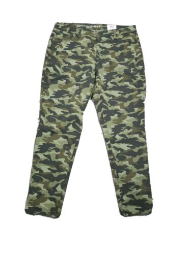 Style & Co 20W Jeans Black Camo Curvy Skinny fit Leg Mid Rise women's New tags