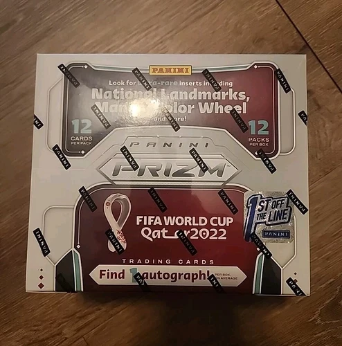 2022 Prizm FIFA World Cup Soccer First Off The Line FOTL Hobby Box Sealed