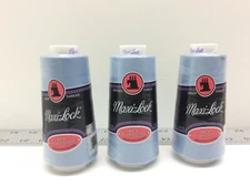3 - Maxi-Lock 2743M Serger Thread All Purpose 3000 Yards Lucerne Blue