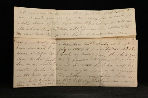 India: 1838 Hand Carried Stampless Cover to USA, Fayetteville, Vt. & Forwarded - Picture 3 of 6