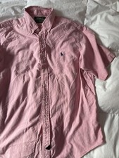Vintage Ralph Lauren Polo Country Dry Goods Men  s Pink Red Button Shirt Size L