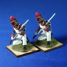 MI-658 - French Line Infantry On Wooden Bases - 2 pcs - Black Cat - 54mm Metal