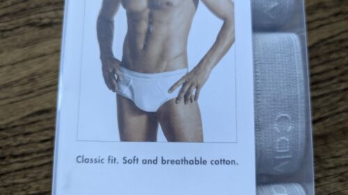 Vintage Style Calvin Klein Men's Briefs XL Underwear Grey 2016 3 Pack NIP NEW - Picture 3 of 10