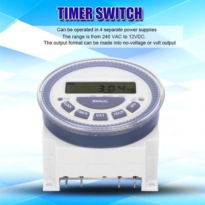 Digital LCD Timer Switch DC12V Programmierbares Countdown -Scheduler