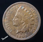 ✅  1908 Indian Head Cent EXTREMELY FINE    “Best Value On eBay" - Fast Shipping