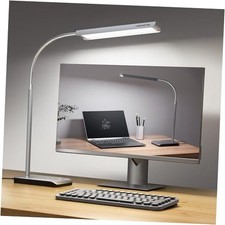 LED Desk Lamp, 12W Reading Desk Lamp for Office Home with 60 Lighting Silver