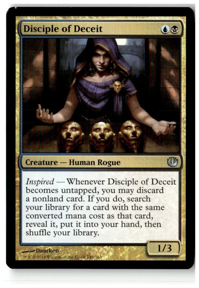 MTG Disciple of Deceit - Journey Into Nyx Moderately Played English Playset (x4) - Image 3 of 4