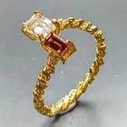 Handmade Natural White Topaz Ring 925 Sterling Silver Size 7.5 /R461749