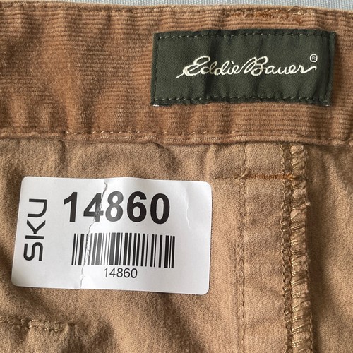 Eddie Bauer Fine Corduroy Skirt Women's Size 16 Brown A-Line Pockets Casual - Picture 3 of 12