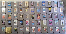 NES Cartridge Lot (40+) &ndash; Includes Gyromite, Tecmo Baseball, Tiger-Heli & More!