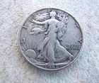 1942 S Walking Liberty Half Dollar 90% Silver