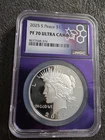 2025 S$1 Peace Dollar NGC PF70 Ultra Cameo TraderBea Purple Core