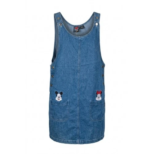 knee length overall dress Denim Casual Dresses for sale uniform overall clothes