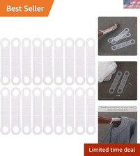 200 Clear Silicone Hanger Grips - Non-Slip and Reusable for Closet Clarity