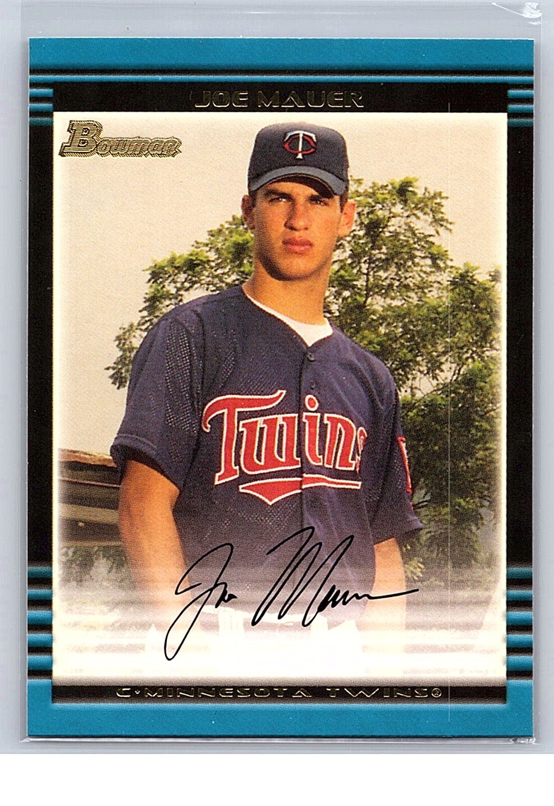 2002 Bowman #379 Joe Mauer Rookie Card RC Minnesota Twins MLB
