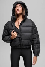 ALO Yoga Foxy Puffer Jacket Women-Black- New with tag Authentic 